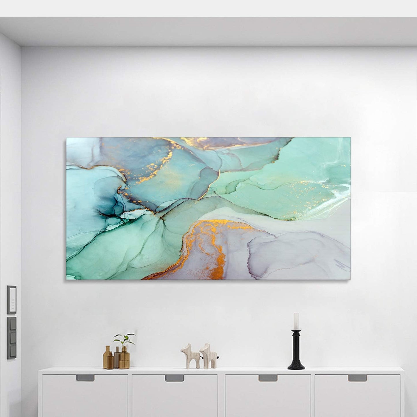 abcdtract Marble Canvas by Brusheslife - Gallery Wrapped Artwork for a Bold Living Room or Bedroom