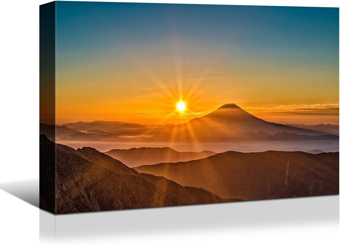 Brusheslife Seascape Art: Canvas Prints of a Beach Sunrise for Modern Home Decor