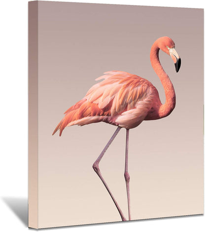 Brusheslife Flamingo Canvas Prints Wall Art - Framed Picture Painting for Home Decoration for Mom and Kids