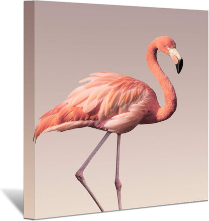 Brusheslife Flamingo Canvas Prints Wall Art - Framed Picture Painting for Home Decoration for Mom and Kids