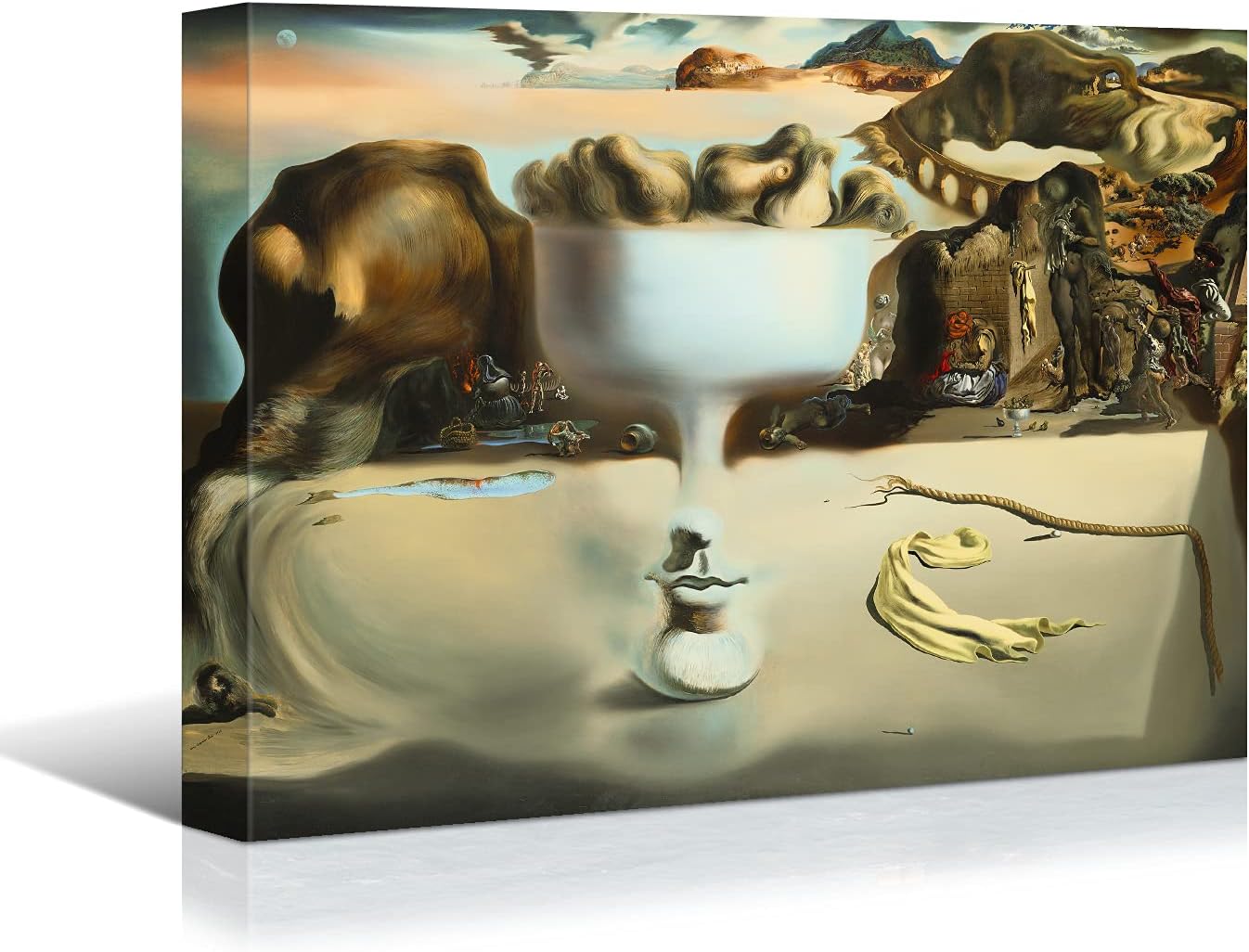 Surreal Elegance: Gallery-Wrapped Dalí Canvas by Brusheslife