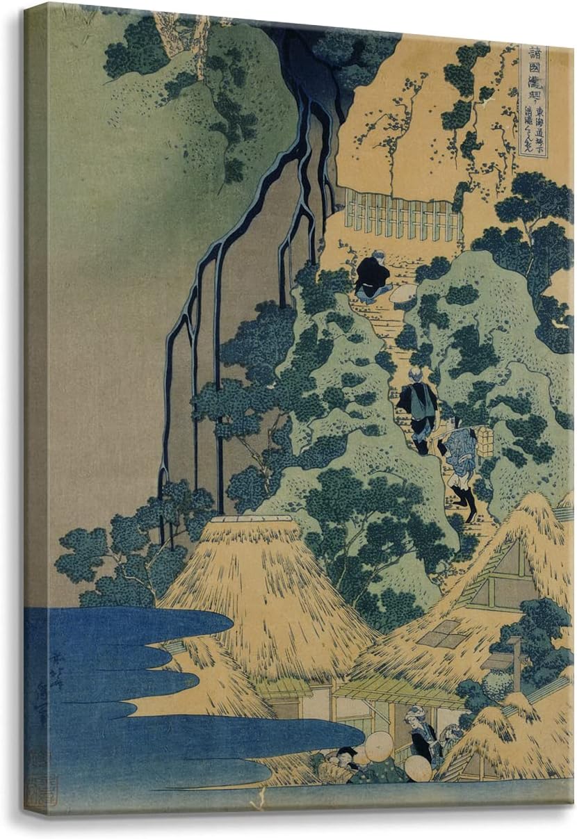 Brusheslife Japanese Art: Hokusai's Eight Views of Edo Gallery-Wrapped Canvas