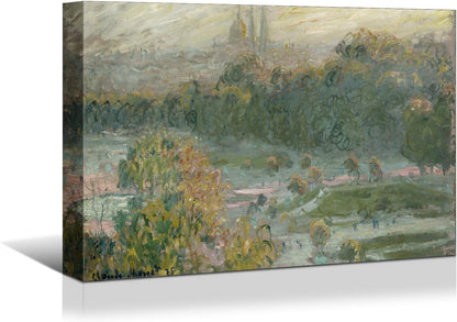 Brusheslife Monet-Inspired Art: Canvas Reproduction of Argenteuil's Regatta