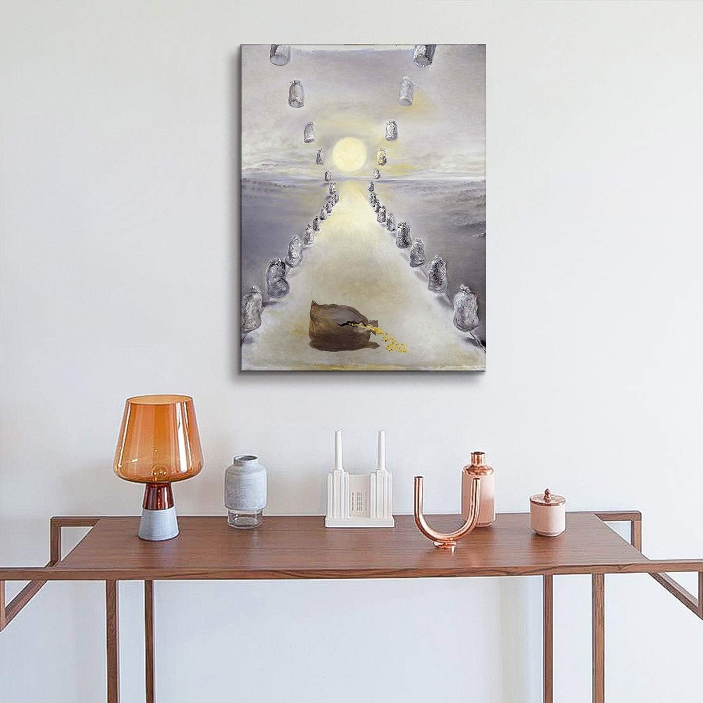 Brusheslife Surrealist Canvas: Dalí-Inspired Masterpiece for Wall Art