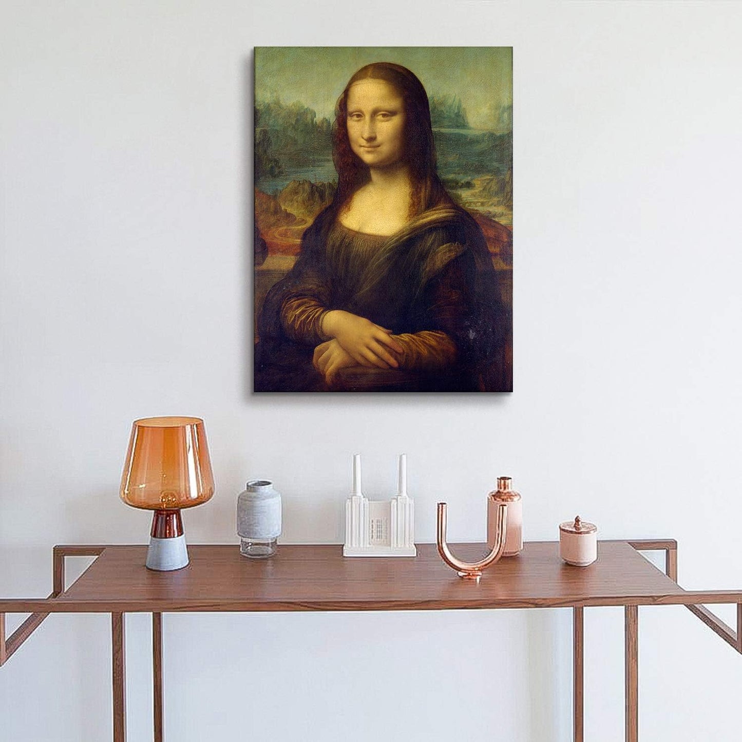 Classic Elegance: Gallery-Wrapped Mona Lisa Canvas from Brusheslife