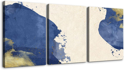 Home Wall Art: Brusheslife's Set of 3 Abstract Canvas Prints