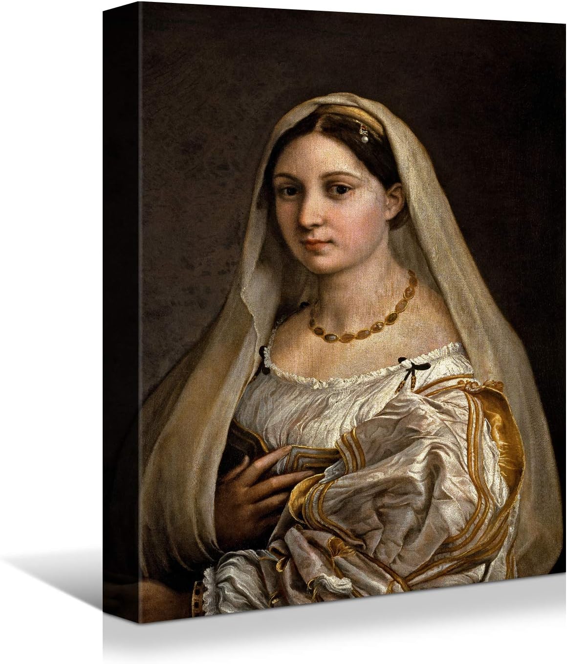 Classic Elegance: Gallery-Wrapped Mona Lisa Canvas from Brusheslife