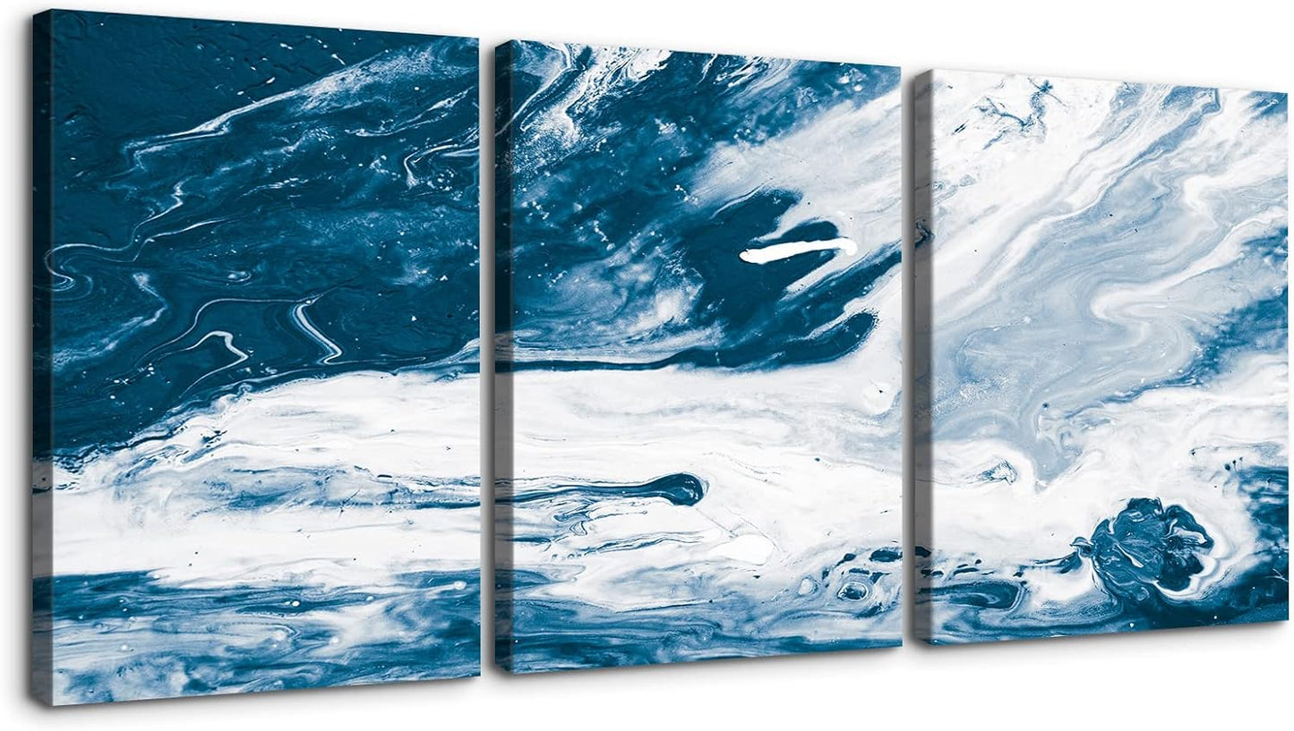 Home Wall Art: Brusheslife's Set of 3 Abstract Canvas Prints