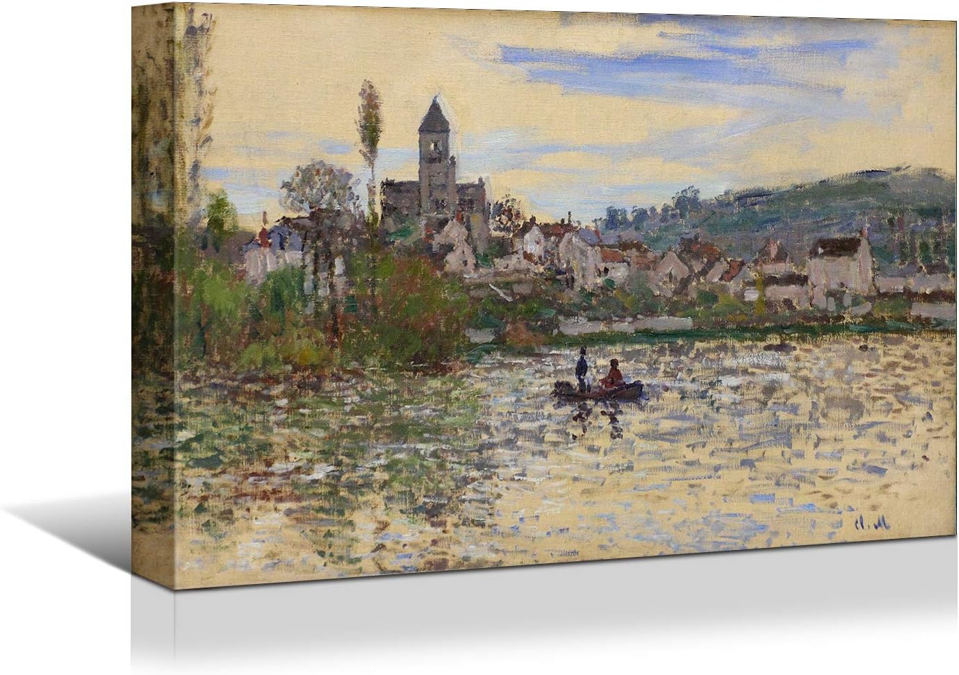 Brusheslife Monet-Inspired Art: Canvas Reproduction of Argenteuil's Regatta