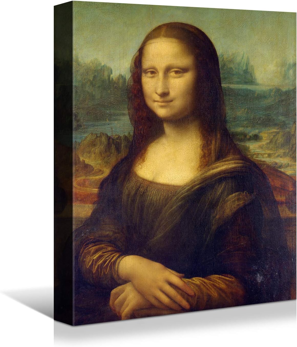 Classic Elegance: Gallery-Wrapped Mona Lisa Canvas from Brusheslife