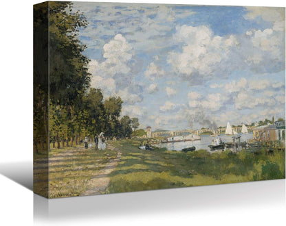 Brusheslife Canvas Art: Monet's Poppy Field of Argenteuil Reproduction