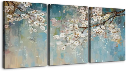 Home Wall Art: Brusheslife's Set of 3 Abstract Canvas Prints