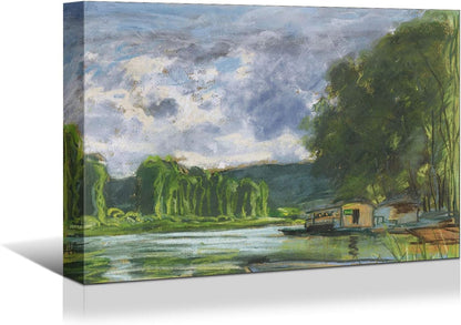 Brusheslife Monet-Inspired Art: Canvas Reproduction of Argenteuil's Regatta