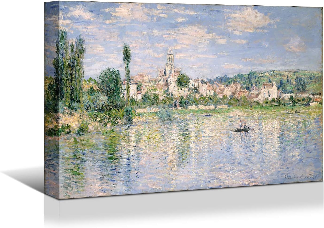 Brusheslife Monet-Inspired Art: Canvas Reproduction of Argenteuil's Regatta