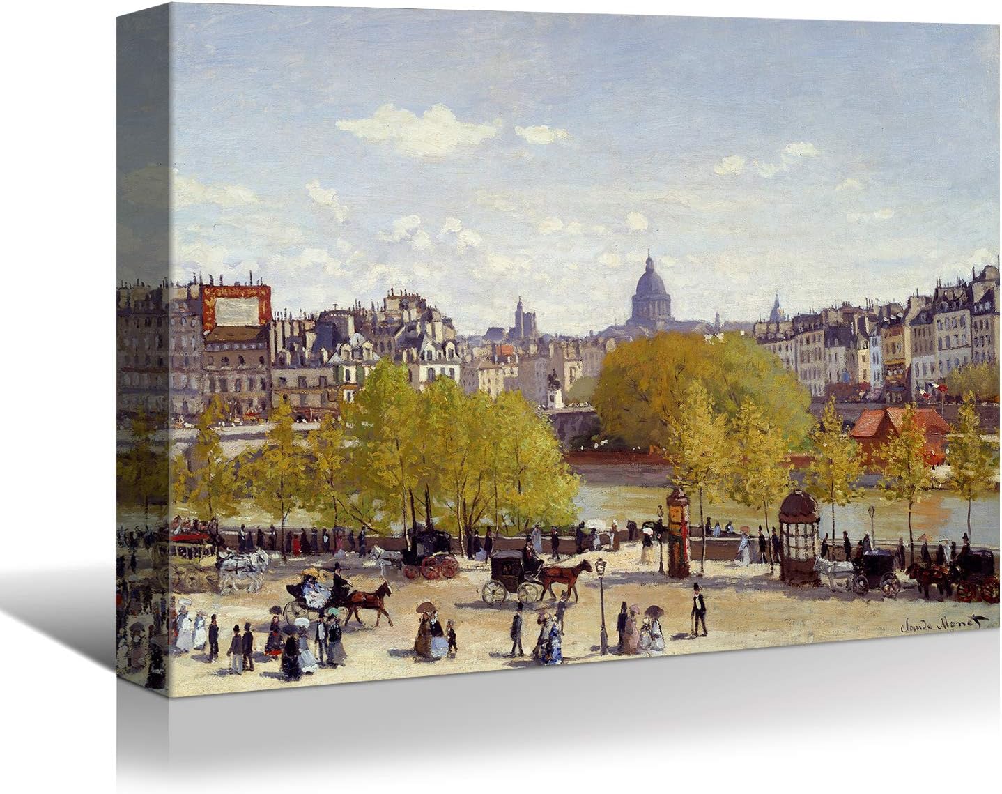 Brusheslife Canvas Art: Monet's The Promenade at Argenteuil Reproduction