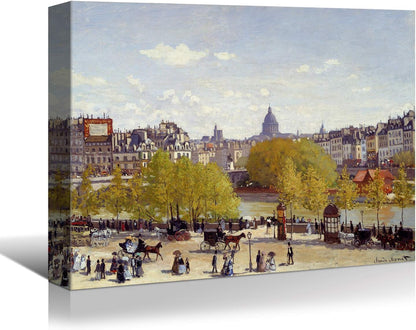 Brusheslife Canvas Art: Monet's The Promenade at Argenteuil Reproduction